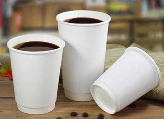喫茶店のためのISO9001二重層のクラフト紙のコーヒー飲み物のコップ16oz