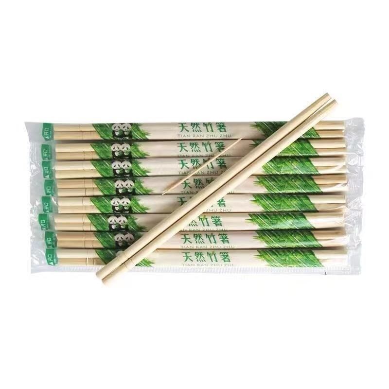 Round Bamboo Chopsticks with OPP wrap ，full paper wrap，half paper wrap