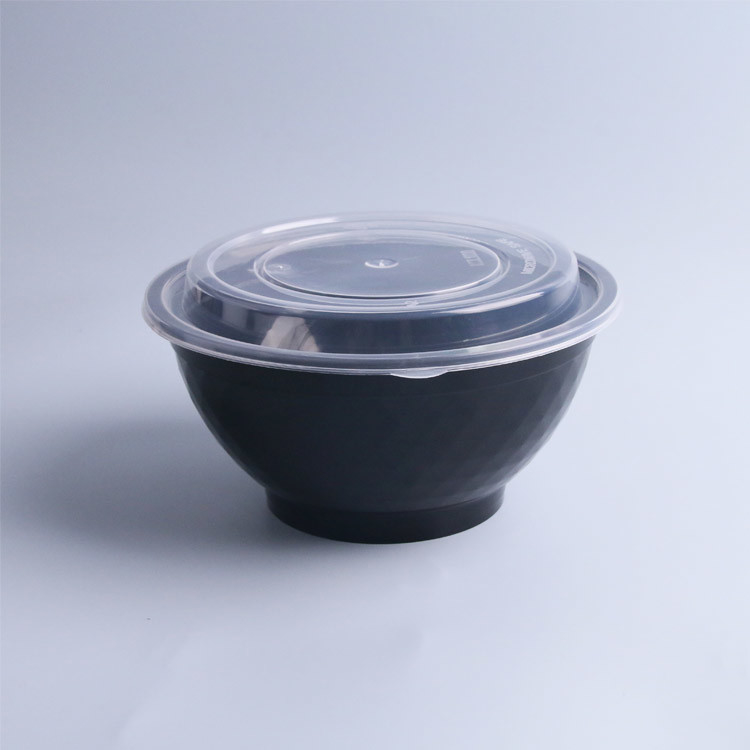 印刷される注文は円形のプラスチック サラダ ボールに使い捨て可能な750Mlを950のMl取る