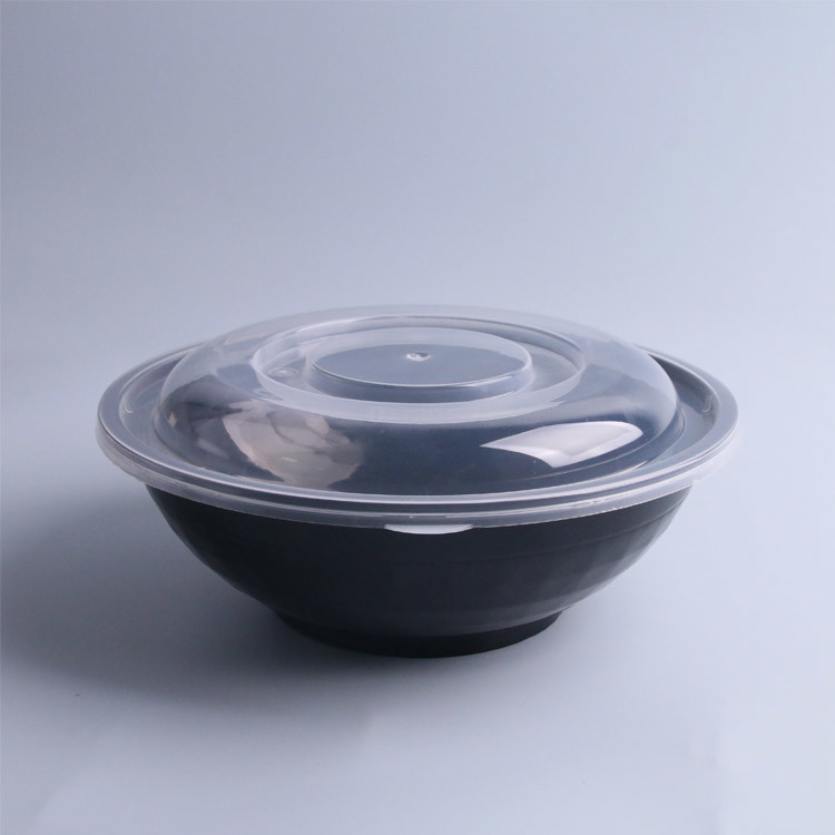 印刷される注文は円形のプラスチック サラダ ボールに使い捨て可能な750Mlを950のMl取る