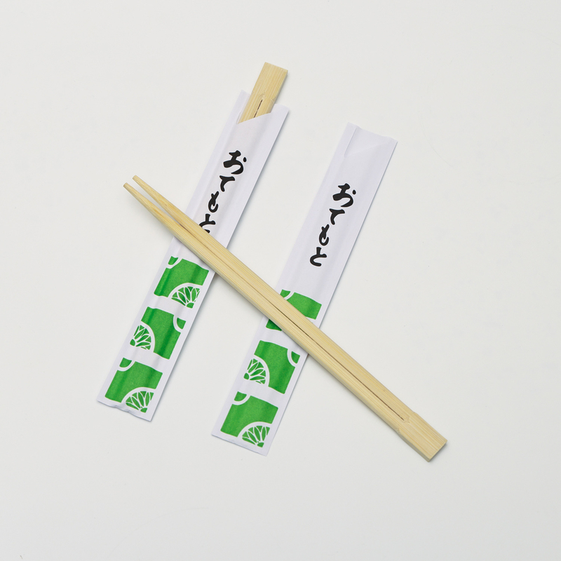 食器家庭用竹箸使い捨て円形カスタマイズされた紙カバー