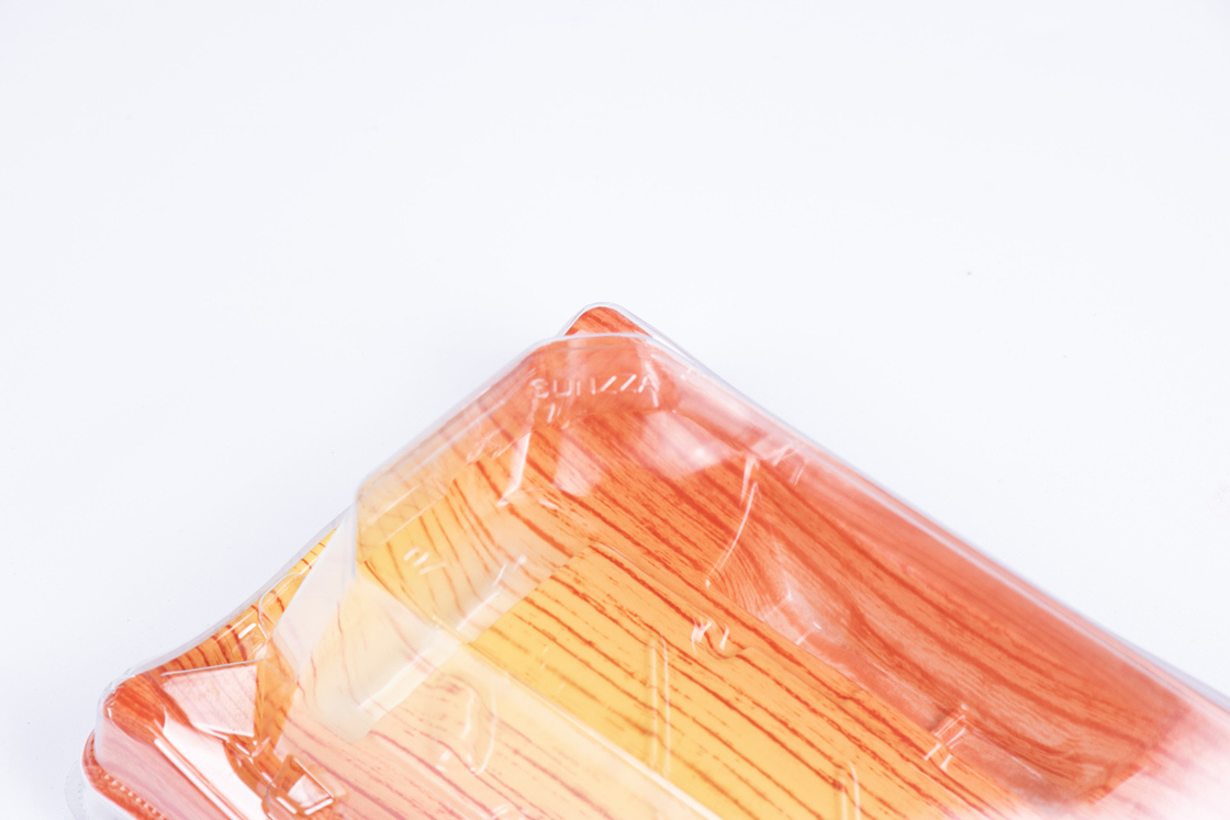 持ち出す箱 片置寿司 蓋付き 透明なプラスチック容器