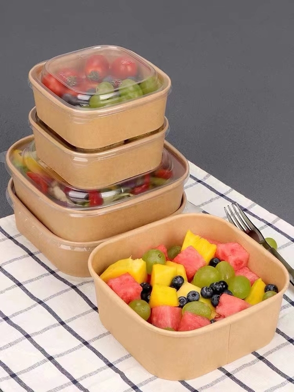 紙のランチボックス 食品容器