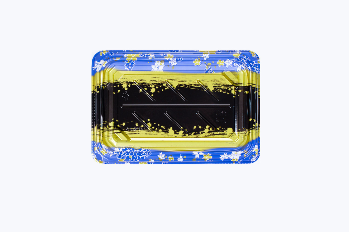 プロフェッショナル メーカー リサイクル可能なプラスチック食品包装 食品容器のための寿司トレイ