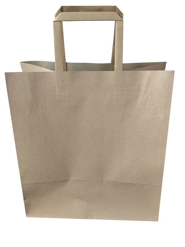 Eco友好的な110gsm 16x6x12」リサイクルされたクラフトの袋