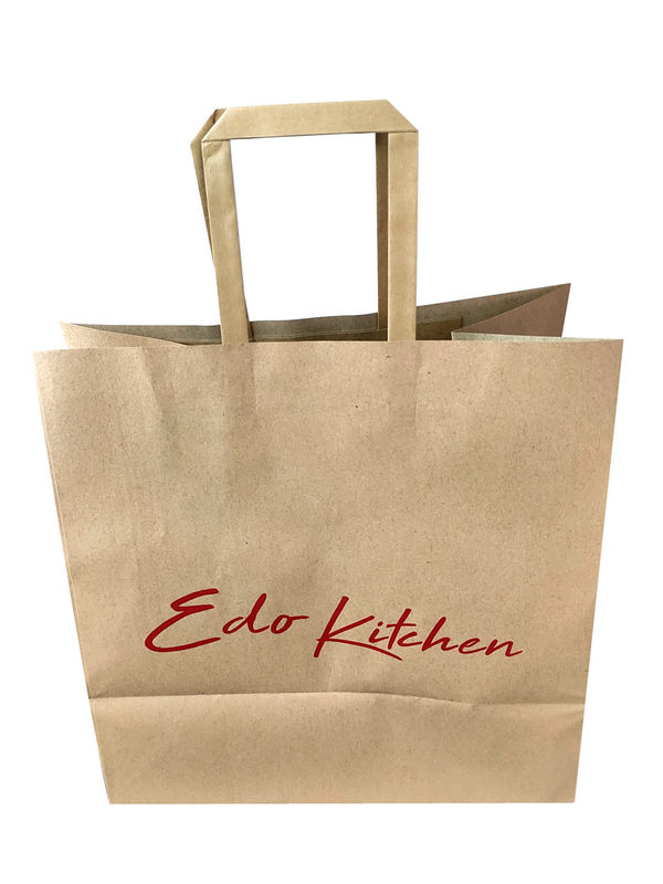 Eco友好的な110gsm 16x6x12」リサイクルされたクラフトの袋