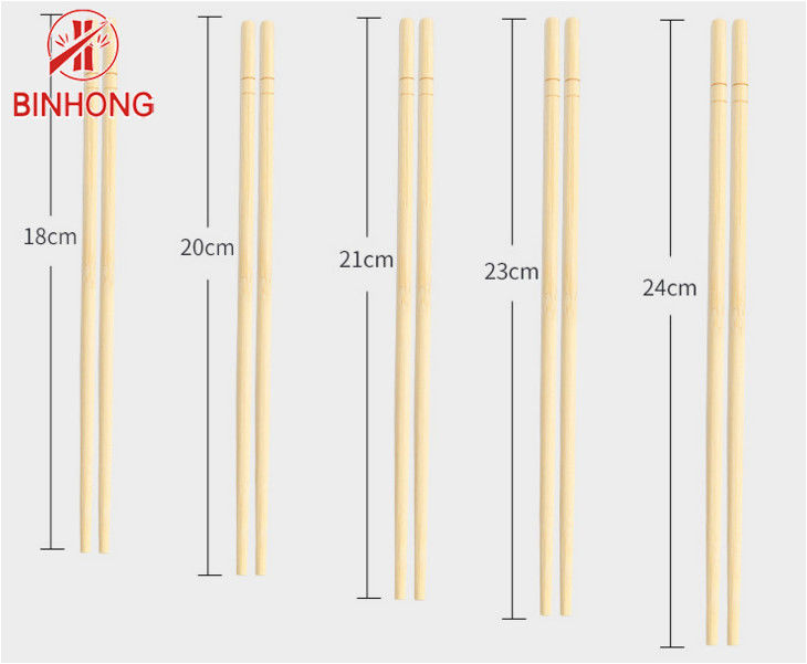 円形の性質色18cmの使い捨て可能なタケ箸
