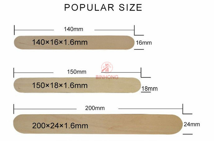 使い捨て可能な生物分解性の食事用器具類140mmの木の混合の棒