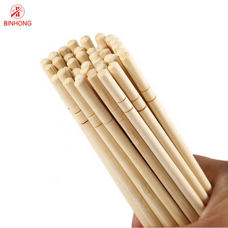 中国人のEcoの友人の使い捨て可能なタケ箸の自然な円形の箸21cm