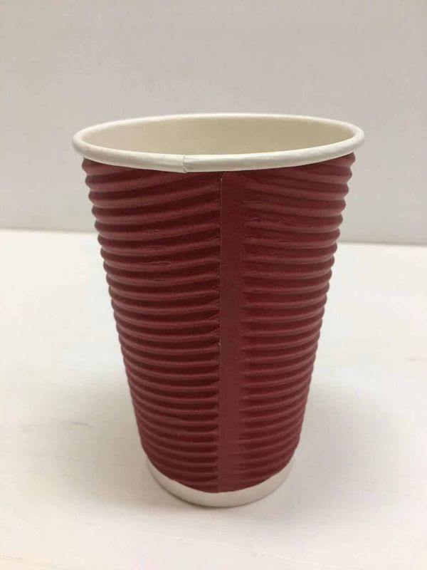 8ozさざ波の生物分解性使い捨て可能なコーヒー紙コップ