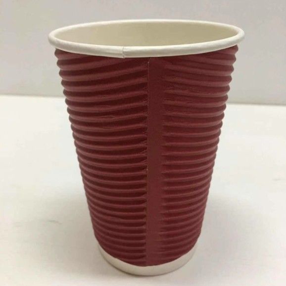 8ozさざ波の生物分解性使い捨て可能なコーヒー紙コップ