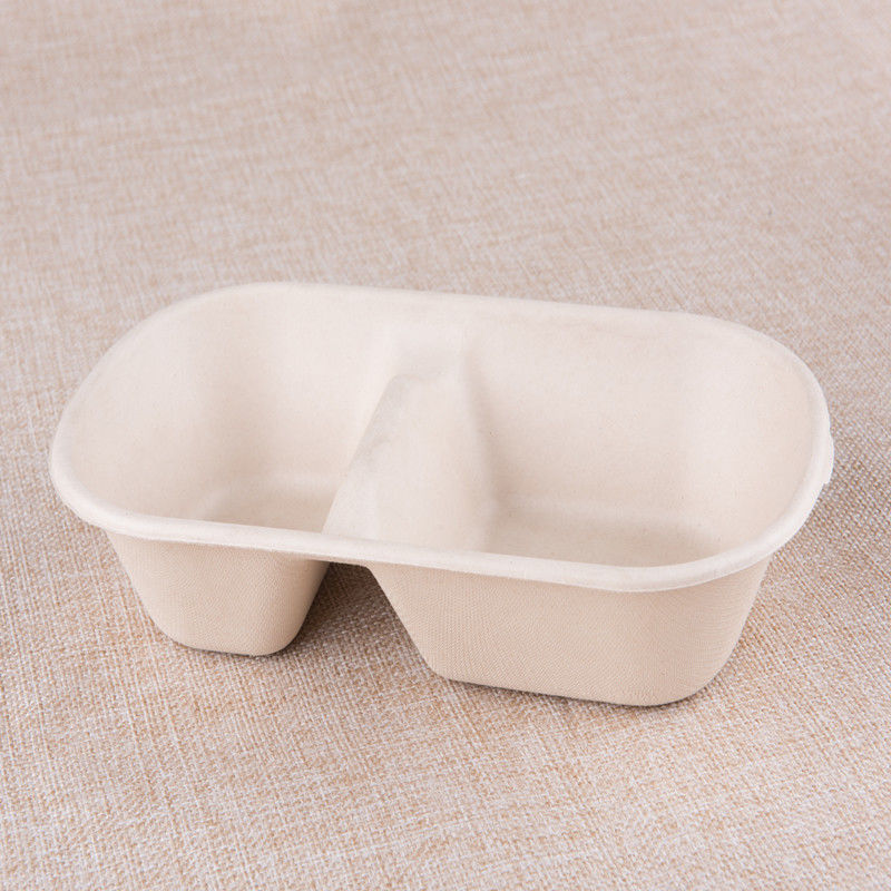 5つのコンパートメント使い捨て可能なペーパーお弁当箱500ml 700ml 850ml 1000ml