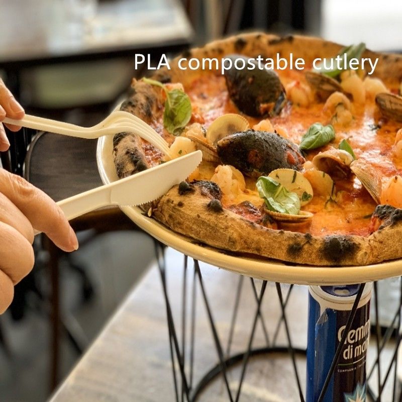 昼食のための生物分解性CPLAのナイフのスプーンそしてフォーク