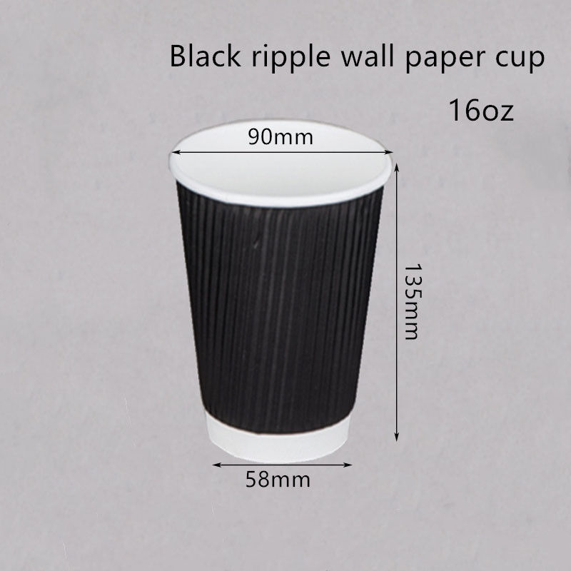 使い捨て可能な波形を付けられた250gsm 300gsmクラフト紙のコーヒー飲むコップ
