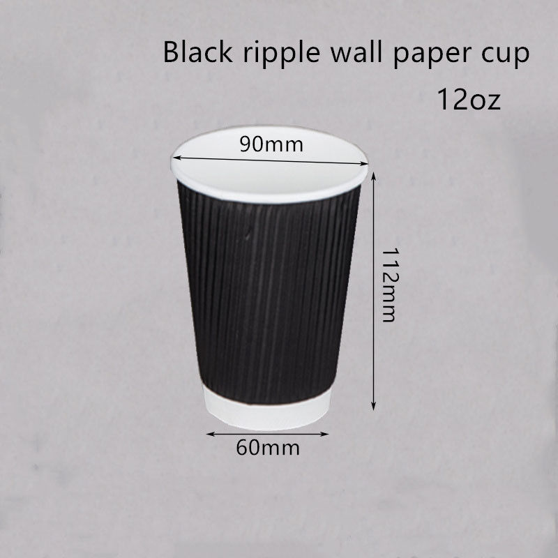 使い捨て可能な波形を付けられた250gsm 300gsmクラフト紙のコーヒー飲むコップ