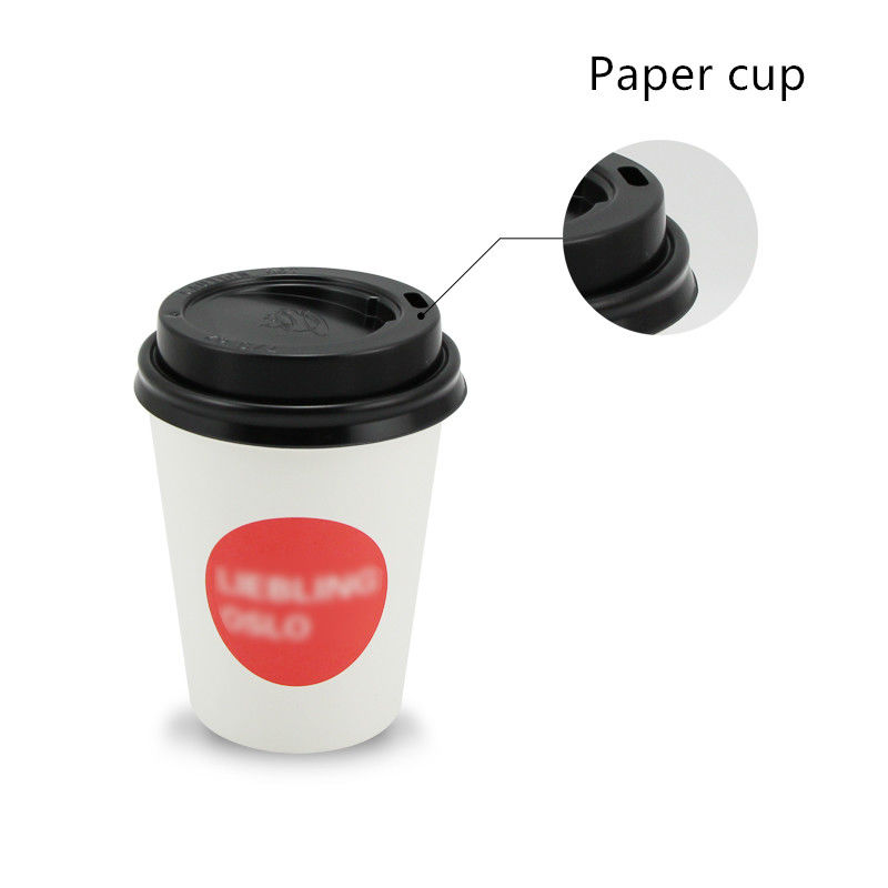 Compostable PLAは280gsmタケ繊維のペーパー飲むコップを並べた