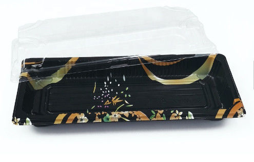 積み重ね可能で使い捨て可能なPSのプラスチック寿司の容器