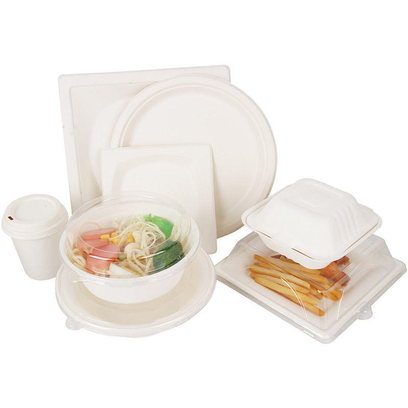 使い捨て可能なCompostableテークアウトのバガスの食糧皿