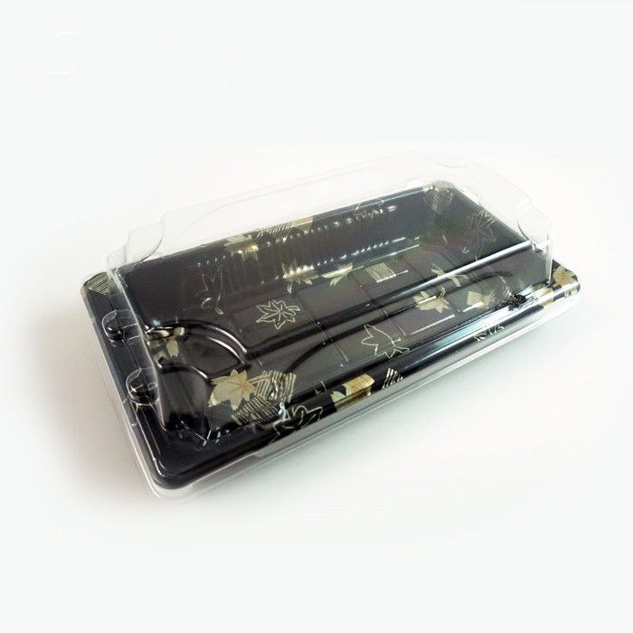 OEM PSの反霧のふたが付いているプラスチック使い捨て可能な寿司の皿