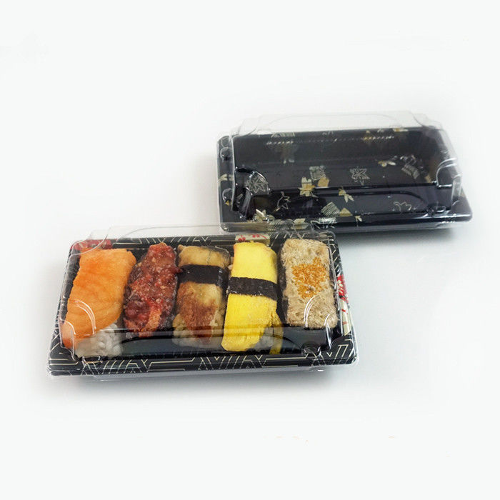 引き出せ 四角形の食品包装 蓋付きの寿司トレイ