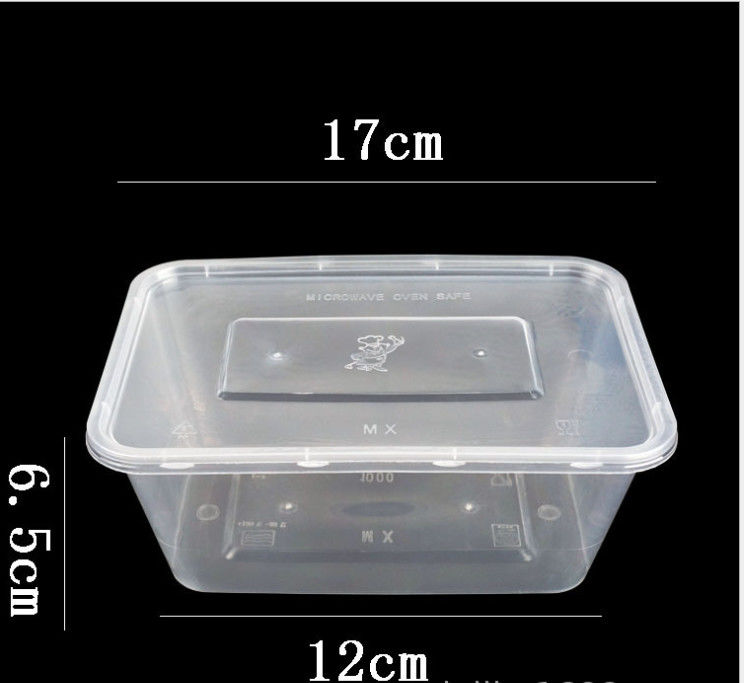 使い捨て可能なPPのプラスチックはふたとMicrowavable箱を取り除く