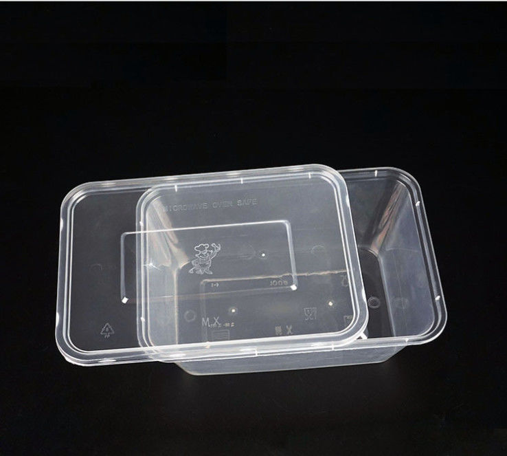 使い捨て可能なPPのプラスチックはふたとMicrowavable箱を取り除く