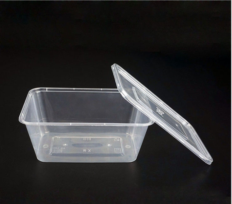 使い捨て可能なPPのプラスチックはふたとMicrowavable箱を取り除く