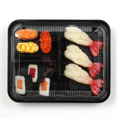 日本製 一回用四角プラスチック 蓋付き 果物5箱 ファーストフード 箱 梱包 持ち帰り 箱 スーシ ル